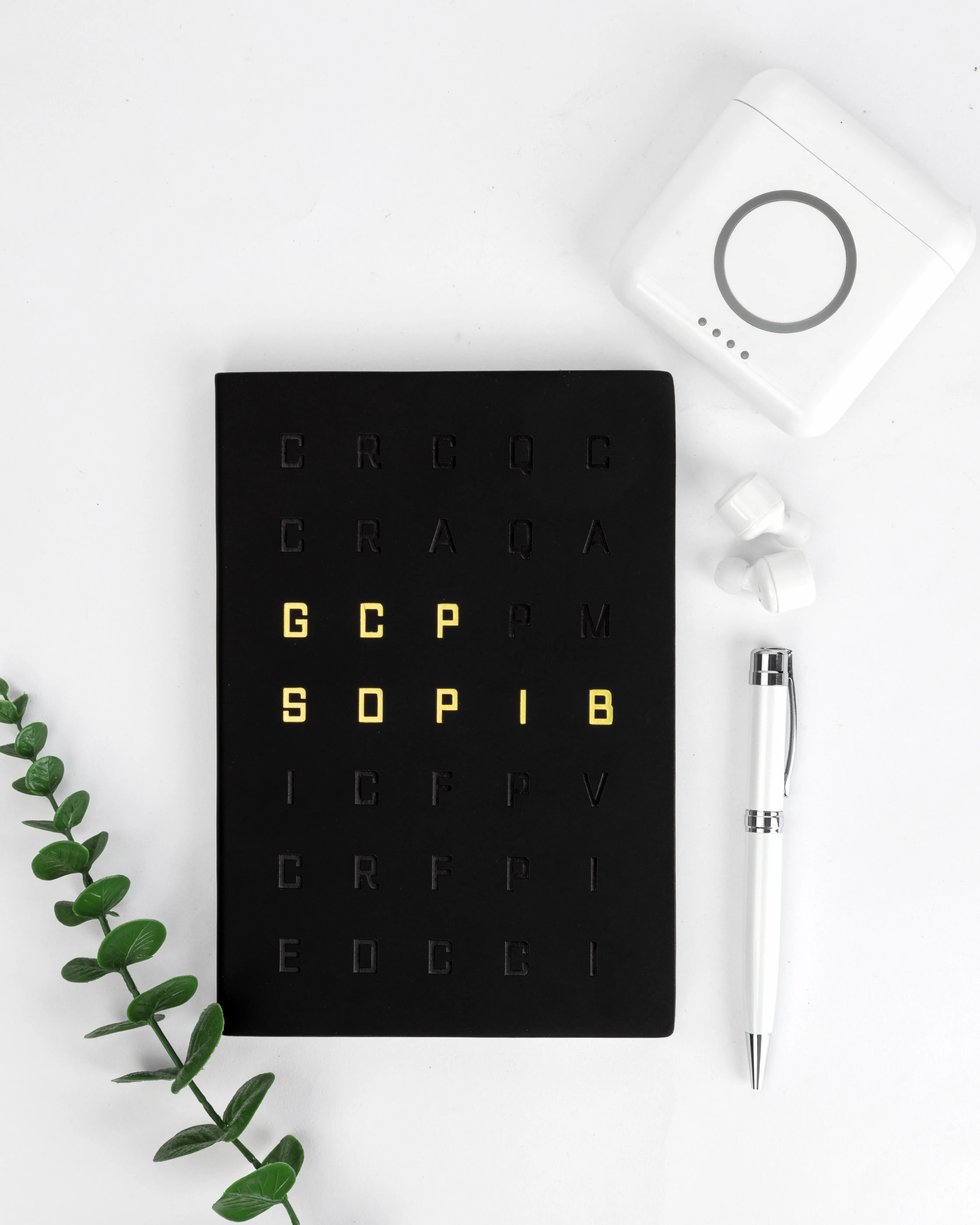 Letters Soft Leather NoteBook