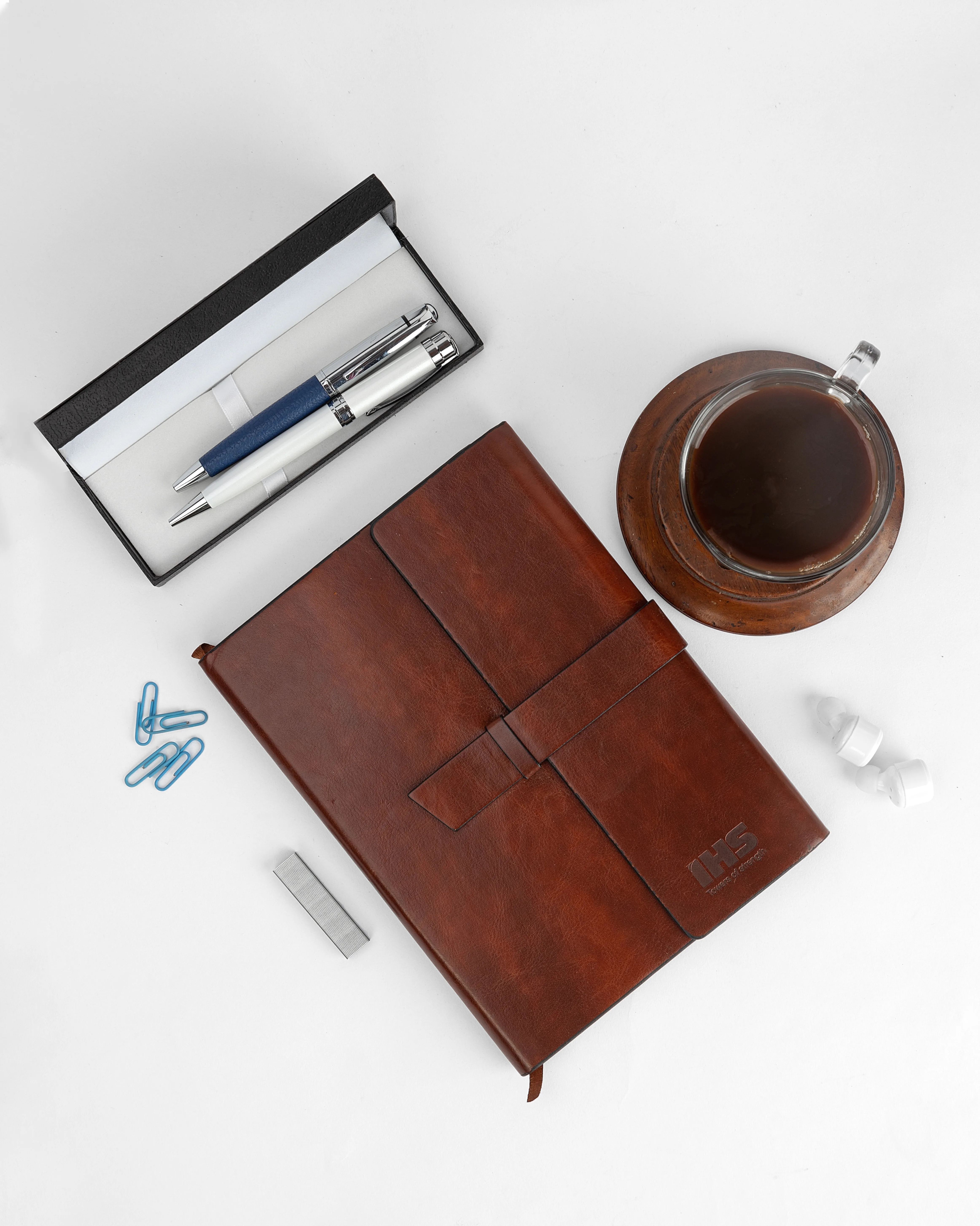 Woody Executive Leather NoteBook