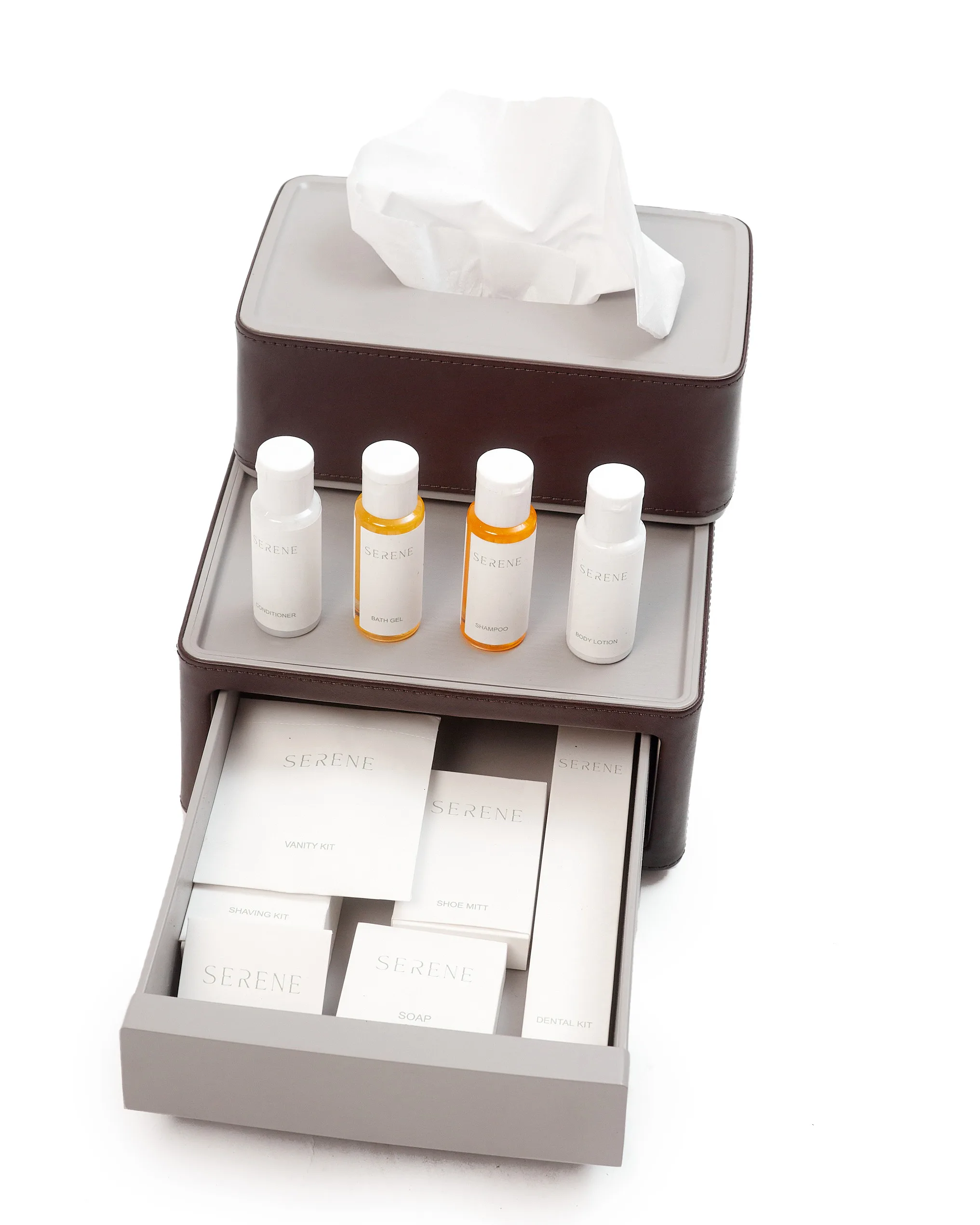 Leather Amenities Organizer